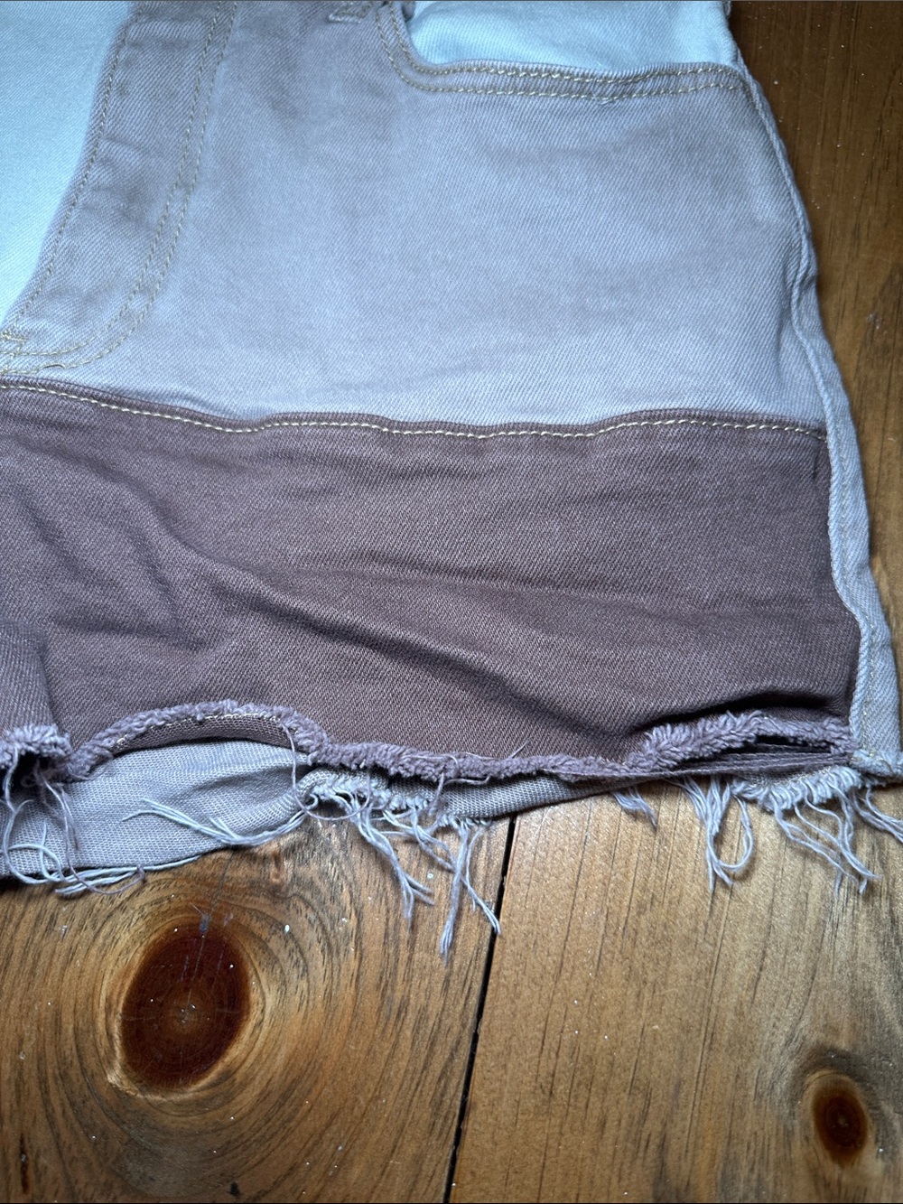 Hollister Brown Color Block Ultra High Rise Vintage Relaxed Mom Short - Picture 4 of 6